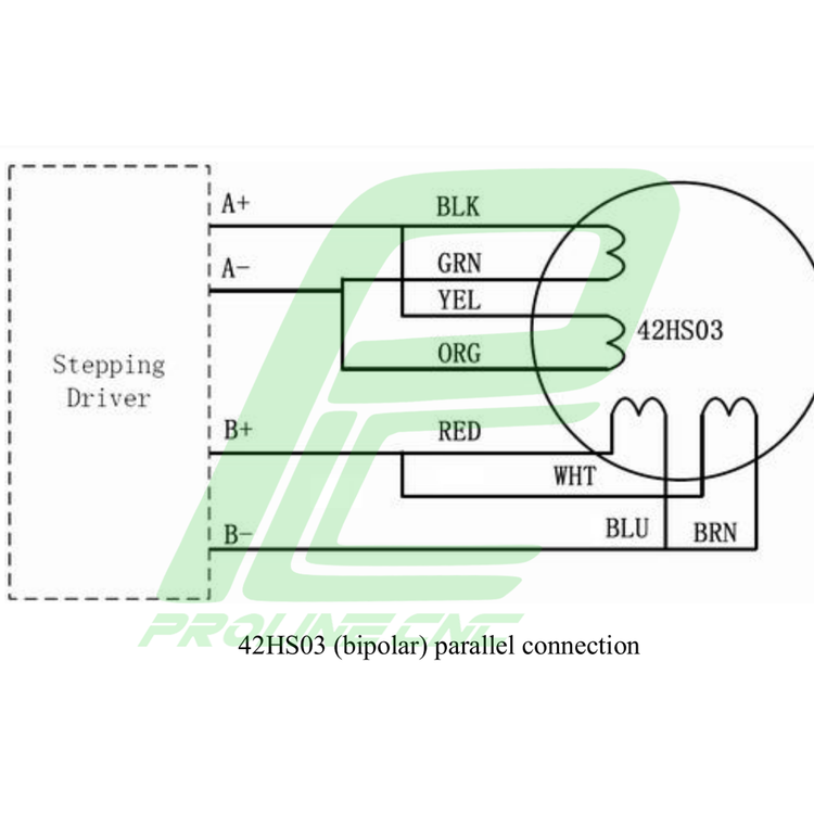 استپ موتور سی ان سی 3 کیلوگرم بر سانتی متر نما 17 برند لیدشاین مدل 42HS03