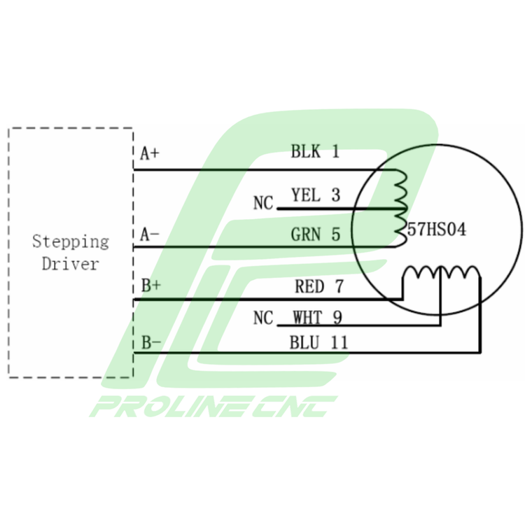 استپ موتور سی ان سی 4 کیلوگرم بر سانتی متر نما 23 برند لیدشاین مدل 57HS04