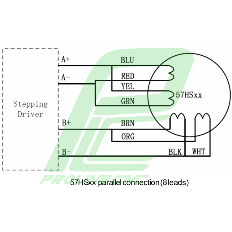 استپ موتور سی ان سی 4 کیلوگرم بر سانتی متر نما 23 برند لیدشاین مدل 57HS04