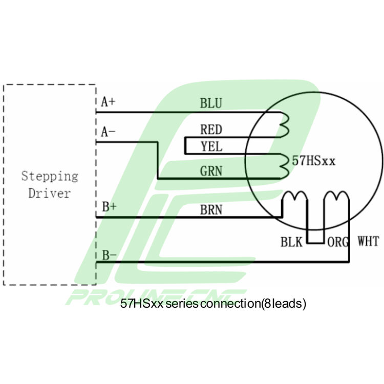 استپ موتور سی ان سی 9 کیلوگرم بر سانتی متر نما 23 برند لیدشاین مدل 57HS09