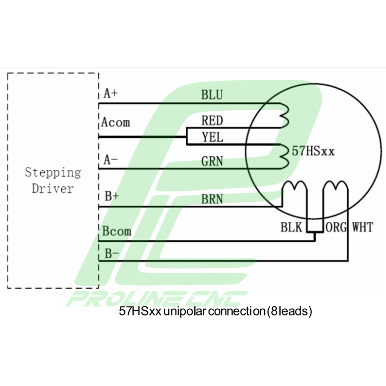 استپ موتور سی ان سی 22 کیلوگرم بر سانتی متر نما 23 برند لیدشاین مدل 57HS22