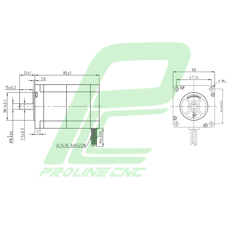 استپ موتور سی ان سی 31 کیلوگرم بر سانتی متر نما 23 برند لیدشاین مدل D57CM31
