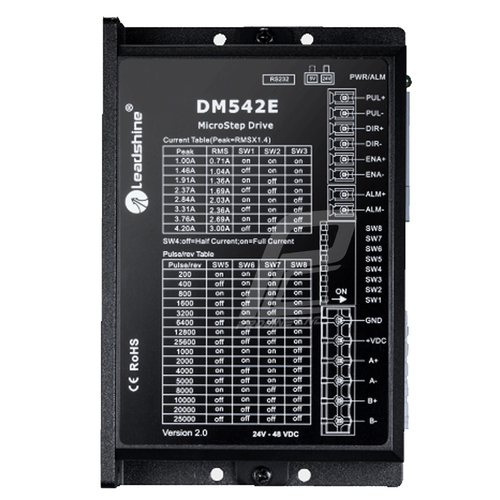 استپ درایو مخصوص موتور 4 تا 30 کیلوگرم مدل DM542E برند لیدشاین leadshine دو فاز 4.2 آمپر