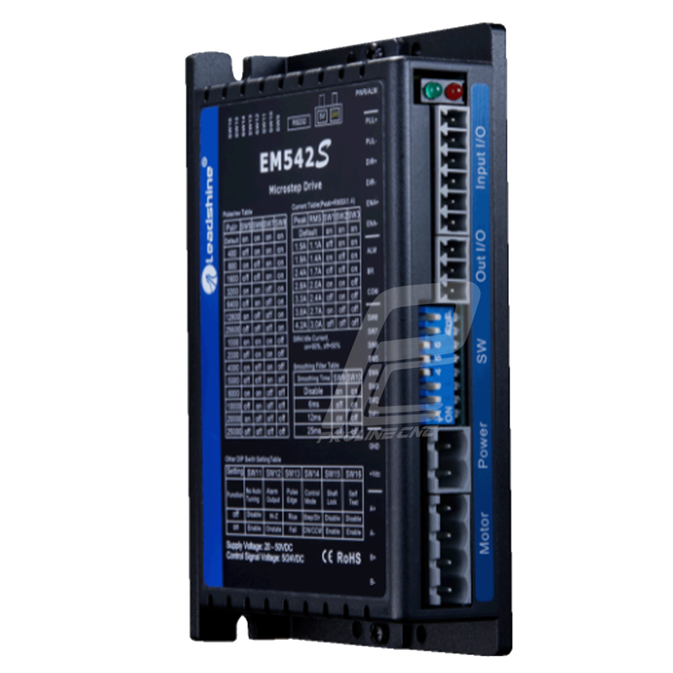 استپ درایو مخصوص موتورهای 4 تا 30 کیلوگرم مدل EM542S برند لیدشاین leadshine دو فاز 4.2 آمپر