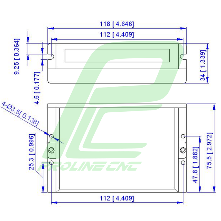 استپ درایو مخصوص موتور 4 تا 30 کیلوگرم مدل EM556S برند لیدشاین leadshine دو فاز 5.6 آمپر