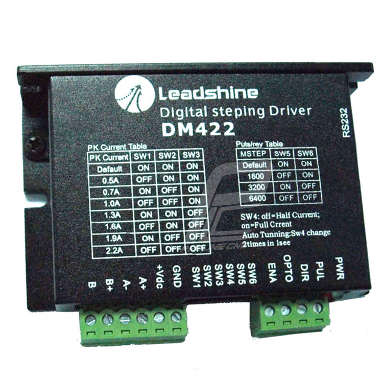 استپ درایو مخصوص موتور 4 تا 26 کیلوگرم مدل DM422 برند لیدشاین leadshine دو فاز 2.2 آمپر