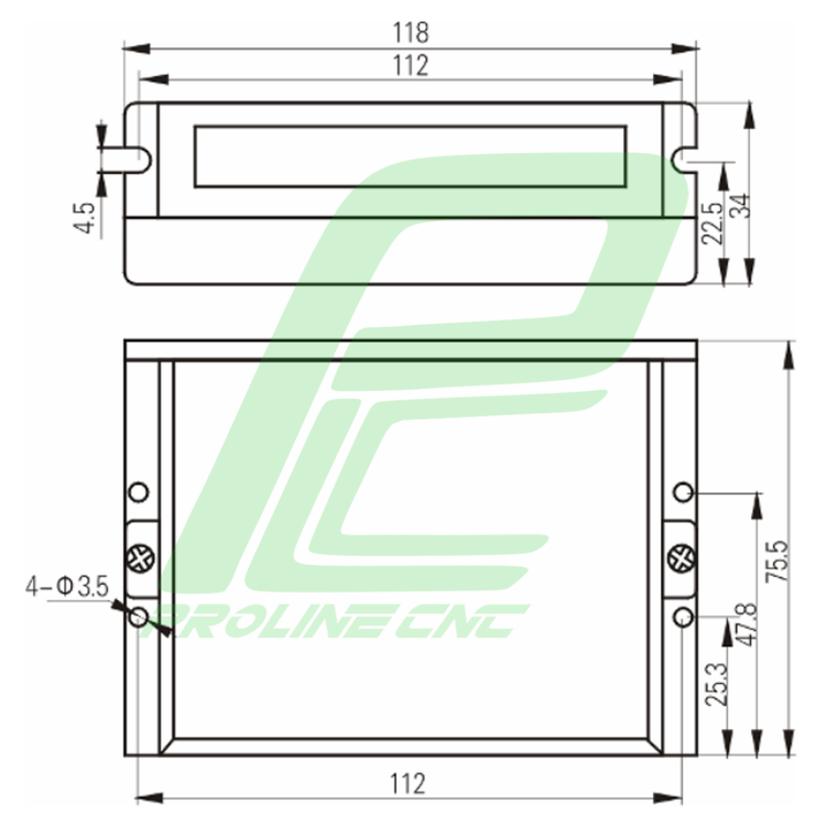 استپ درایو مخصوص موتورهای 4 تا 120 کیلوگرم مدل EM705 برند لیدشاین leadshine دو فاز 7 آمپر