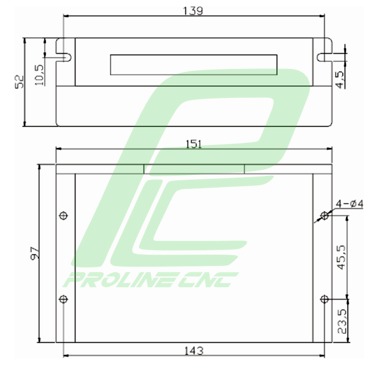 استپ درایو مخصوص موتورهای 9 تا 120 کیلوگرم مدل EM806 برند لیدشاین leadshine دو فاز 8.2 آمپر