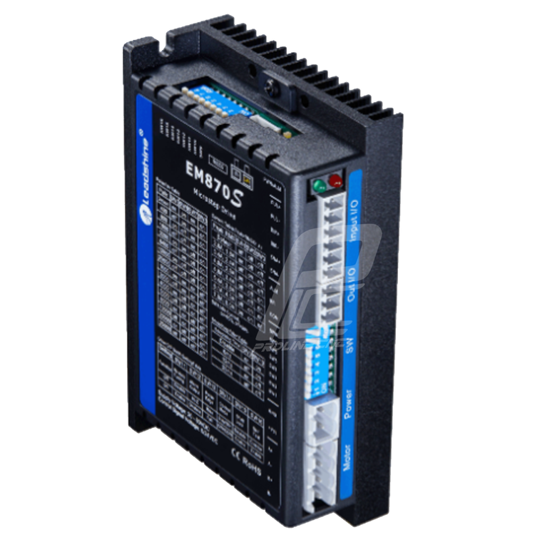 استپ درایو مخصوص موتورهای 9 تا 120 کیلوگرم مدل EM870S برند لیدشاین leadshineدو فاز 7 آمپر