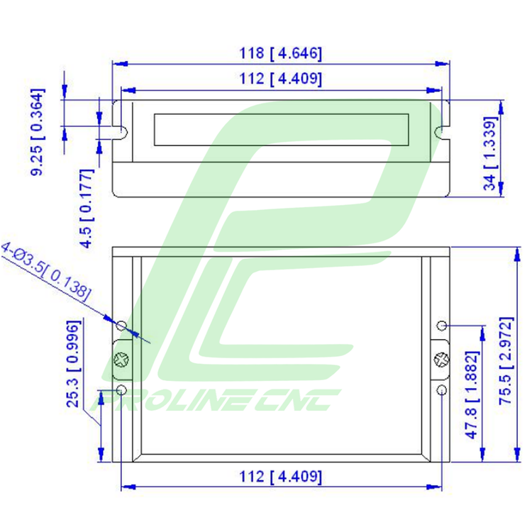 استپ درایو مخصوص موتورهای 9 تا 120 کیلوگرم مدل EM870S برند لیدشاین leadshineدو فاز 7 آمپر