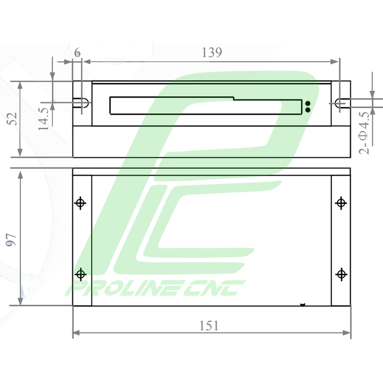 استپ درایو مخصوص موتورهای 9 تا 120 کیلوگرم مدل EM882S برند لیدشاین leadshine دو فاز 8.2 آمپر