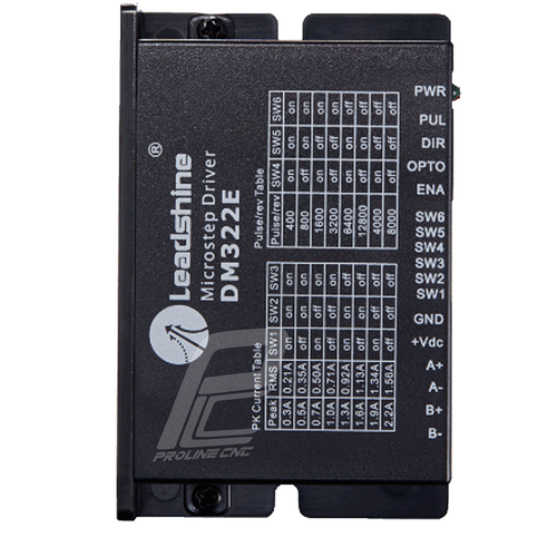 استپ درایو مخصوص موتورهای 1 تا 6 کیلوگرم مدل DM322E برند لیدشاین leadshine دو فاز 2.2 آمپر