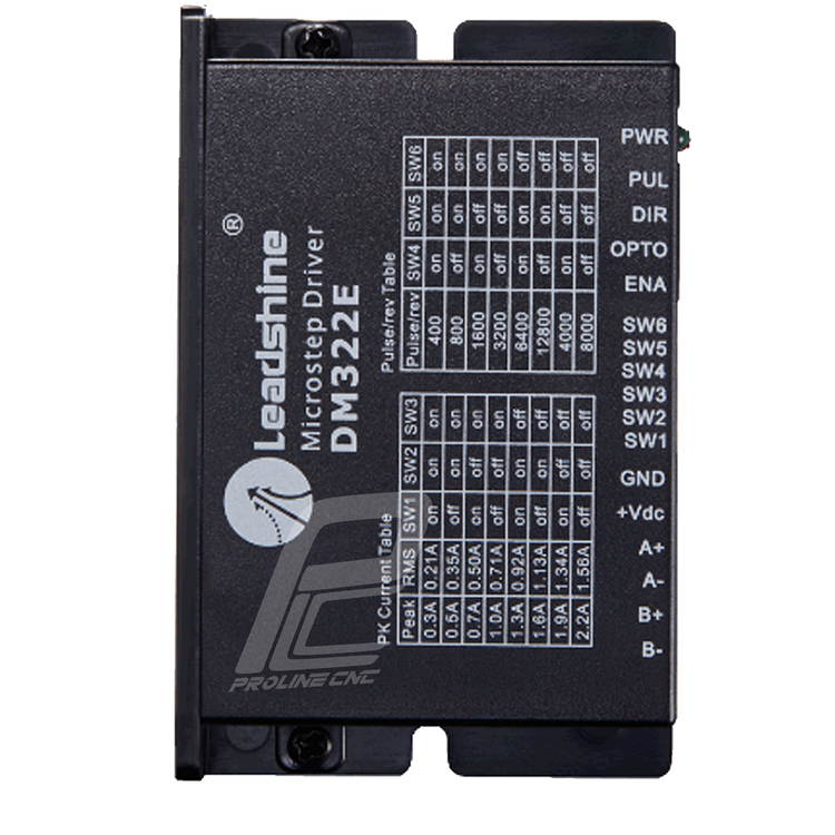 استپ درایو مخصوص موتورهای 1 تا 6 کیلوگرم مدل DM322E برند لیدشاین leadshine دو فاز 2.2 آمپر