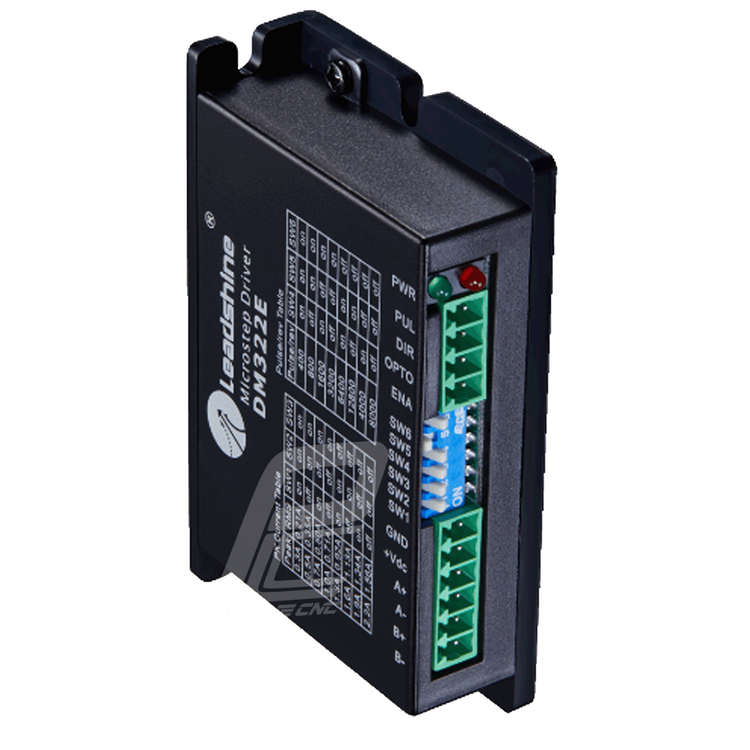 استپ درایو مخصوص موتورهای 1 تا 6 کیلوگرم مدل DM322E برند لیدشاین leadshine دو فاز 2.2 آمپر