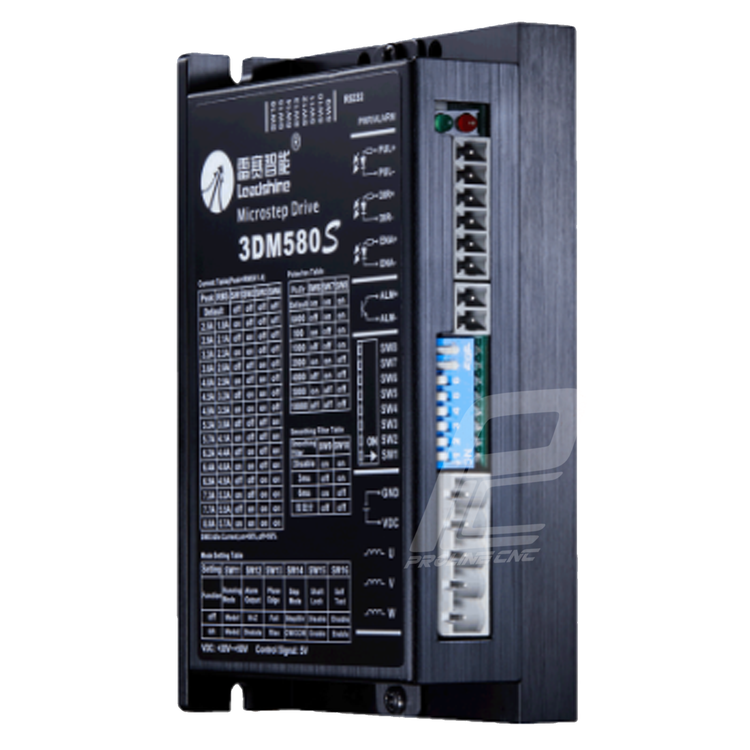 استپ درایو مخصوص موتورهای 4 تا 120 کیلوگرم مدل 3DM580S برند لیدشاین leadshine سه فاز 8 آمپر