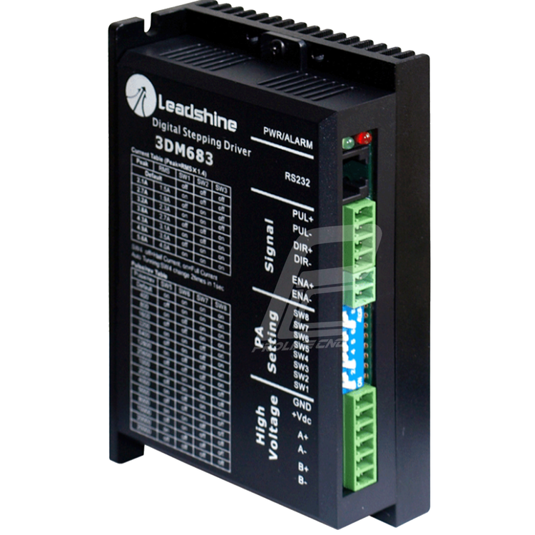 استپ درایو مخصوص موتورهای 4 تا 120 کیلوگرم مدل 3DM683 برند لیدشاین leadshine سه فاز 8.3 آمپر