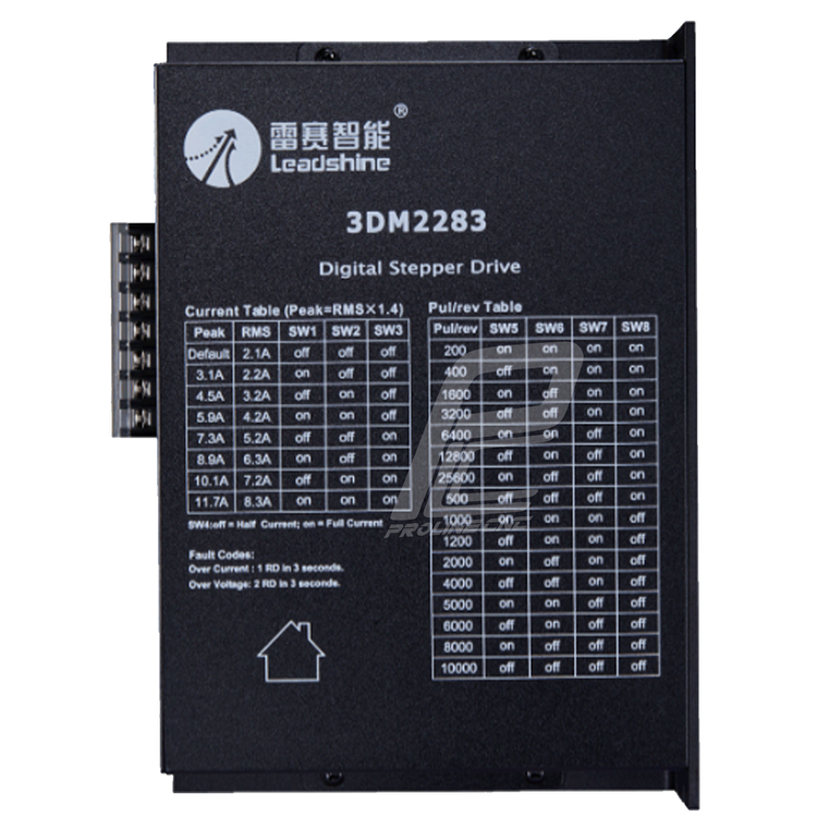 استپ درایو مخصوص موتورهای 35 تا 300 کیلوگرم مدل 3DM2283 برند لیدشاین leadshine سه فاز 11.7 آمپر
