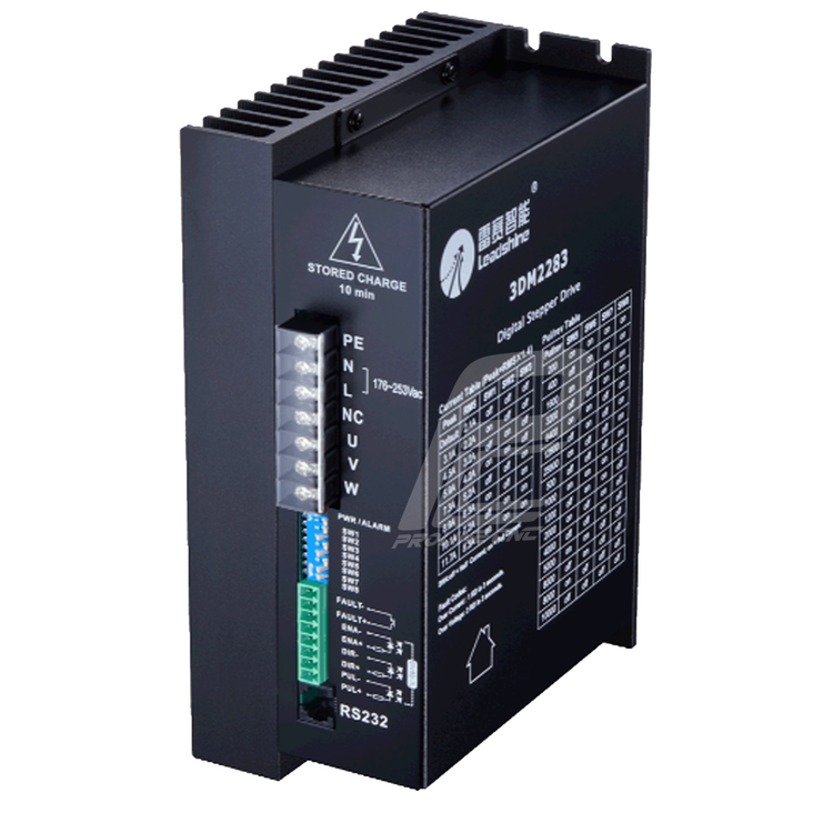 استپ درایو مخصوص موتورهای 35 تا 300 کیلوگرم مدل 3DM2283 برند لیدشاین leadshine سه فاز 11.7 آمپر