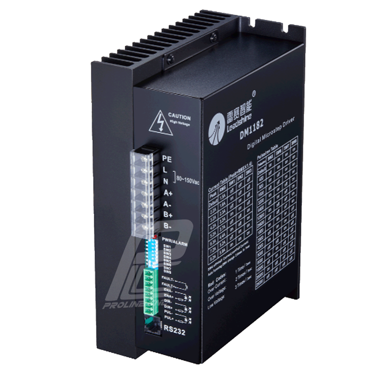 استپ درایو مخصوص موتورهای 35 تا 300 کیلوگرم مدل DM1182 برند لیدشاین leadshine دو فاز 8.2 آمپر