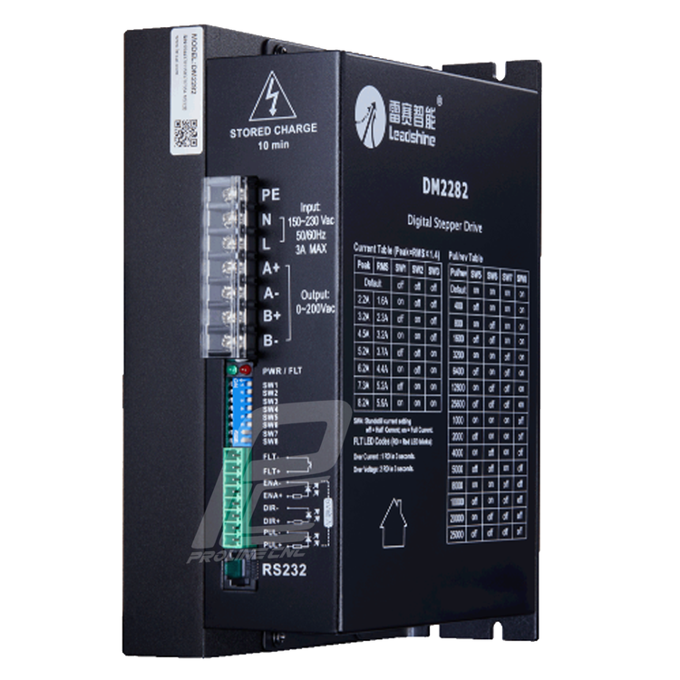 استپ درایو مخصوص موتورهای 35 تا 300 کیلوگرم مدل DM2282 برند لیدشاین leadshine دو فاز 8.2 آمپر