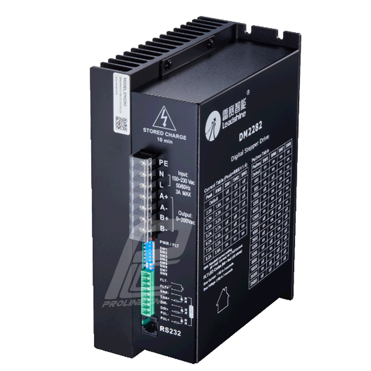 استپ درایو مخصوص موتورهای 35 تا 300 کیلوگرم مدل DM2282 برند لیدشاین leadshine دو فاز 8.2 آمپر