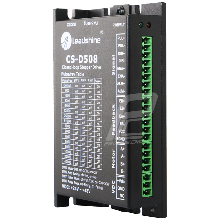 استپ درایو انکودردار مخصوص موتورهای 4 تا 30 کیلوگرم مدل CSD508 برند لیدشاین leadshine دو فاز 8 آمپر