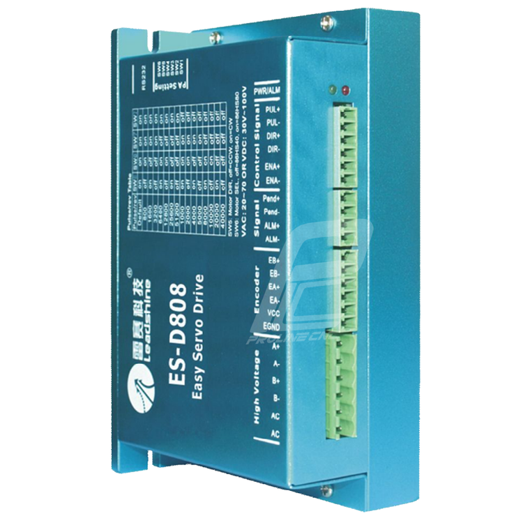 استپ درایو انکودردار مخصوص موتورهای 4 تا 120 کیلوگرم مدل ESD808 برند لیدشاین leadshine دو فاز 8.2 آمپر