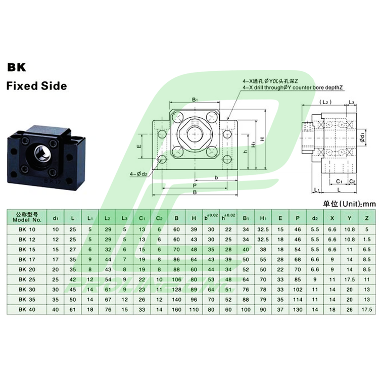 قیمت یاتاقان ابتدا و انتهای بالسکرو