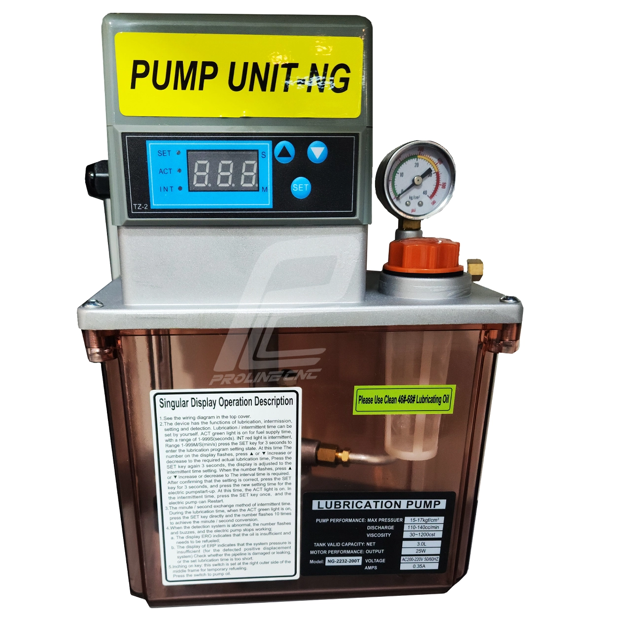 پمپ (یونیت) روغن کاری  روانکاری اتوماتیک صنعتی سه لیتری   Automatic lubrication pump 3Litr