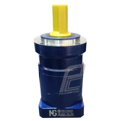 گیربکس 60 خورشیدی سروو موتور ریکون RECKON نسبت 1 به 20 مدل AL60 شفت ورودی 14 شفت خروجی 16 فلنج گرد مناسب سروو 400 وات 3000 دور