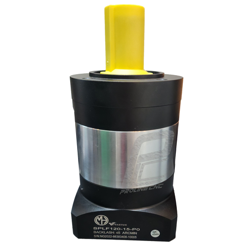 گیربکس 120 خورشیدی سروو موتور واستون VASTUN نسبت 1 به 15 مدل PLF120 شفت ورودی 22 شفت خروجی 32 فلنج مربع مناسب سروو 2کیلووات 2000 دور