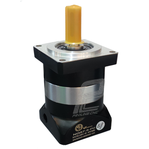 گیربکس خورشیدی استپ موتور فلنج 57 واستون VASTUN نسبت 1 به 3 مدل PLF57 شفت ورودی 8 شفت خروجی 10 فلنج مربع مناسب استپ موتورهای فلنج 57