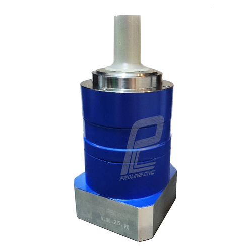 گیربکس 90 خورشیدی سروو موتور ریکون RECKON نسبت 1 به 25 مدل AL90 شفت ورودی 19 شفت خروجی 22 فلنج گرد مناسب سروو 750 وات 3000 دور