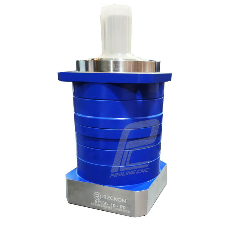 گیربکس 130 خورشیدی سروو موتور ریکون RECKON نسبت 1 به 10 مدل AF130 شفت ورودی 22 شفت خروجی 32 فلنج مربع مناسب سروو 2 کیلو وات 2000 دور