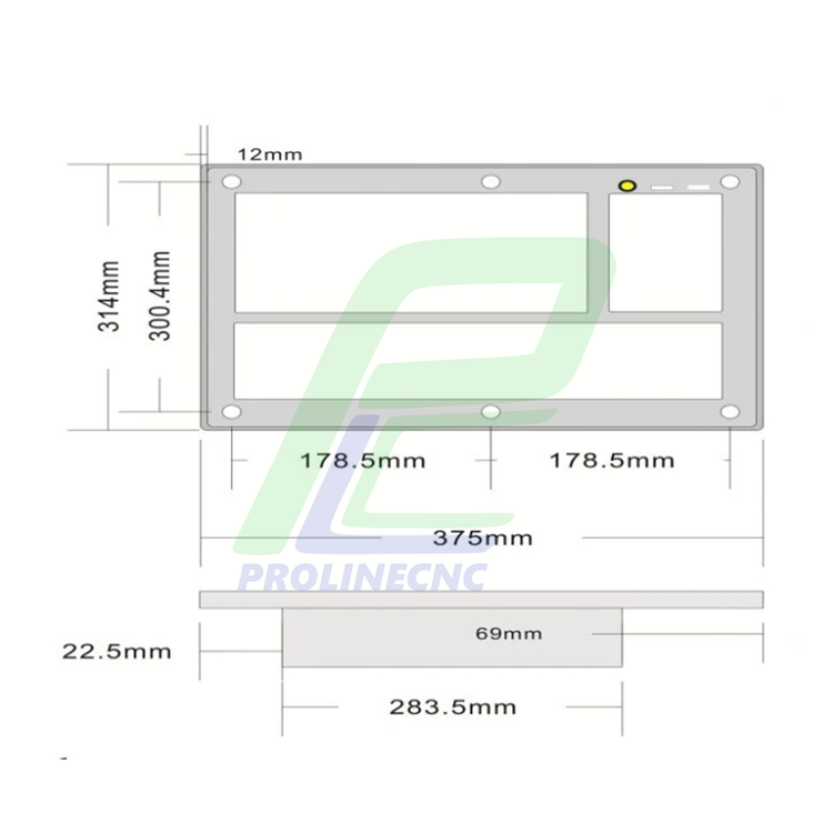 کیت کنترلر CNC سی ان سی mach3 مچ تری 3axis سه محور 10 اینچ مدل S6T-M3-3 3AXIS +Handwheel