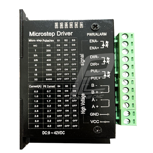 استپ درایو مخصوص موتور 4 تا 22 کیلوگرم مدل TB6600 برند مش Mash دو فاز 3.5 آمپر بدنه فلزی