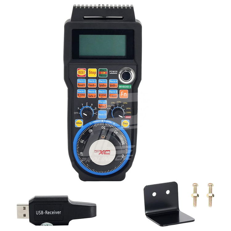 هندویل cnc سی ان سی handwheel مچ تری mach3 شش محور 6Axis بی سیم wireless مدل WHB04B-6
