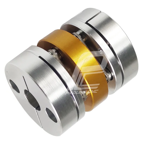 کوپلینگ coupling صنعتی آلومینیومی دیسکی مدل SDW55 طول بلند با قطر خارجی 55 میلیمتر طول 120mmساخت چین(کوپلینگ دقیق)