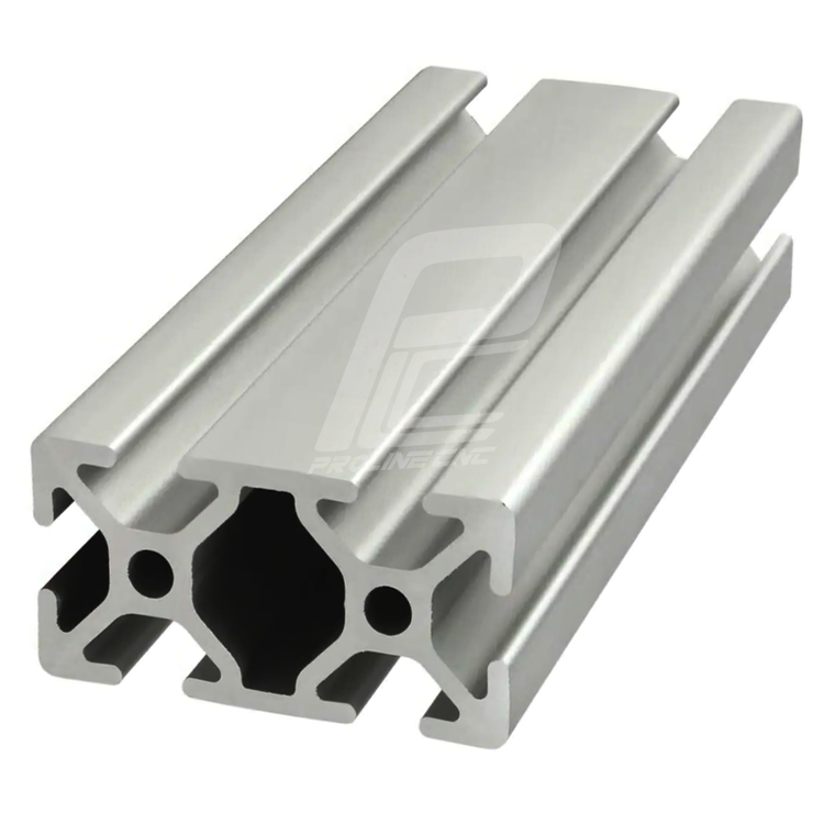 پروفیل 25 در 50 آلومینیومی شیاردار مهندسی سایز 25X50