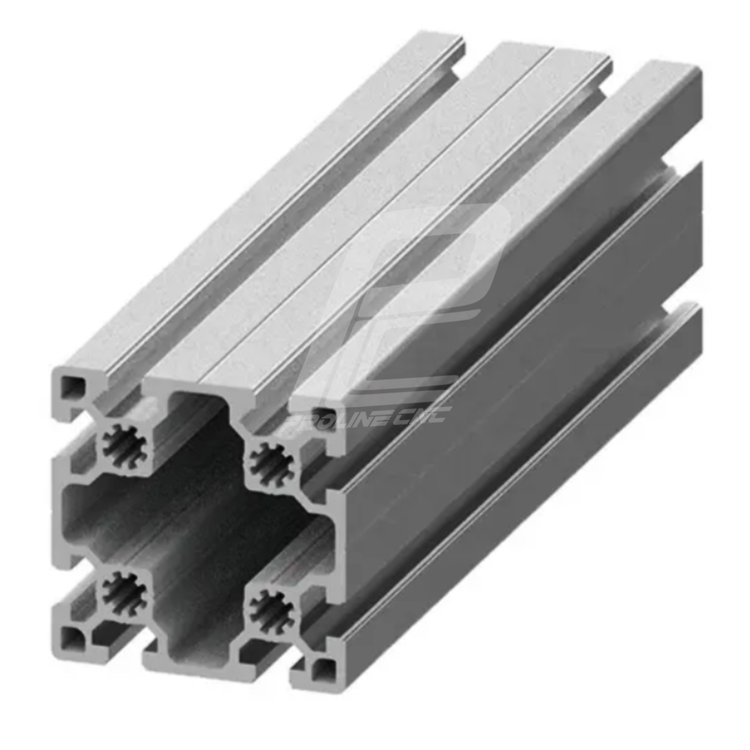 پروفیل 80 در 80 آلومینیومی شیاردار مهندسی سایز 80X80