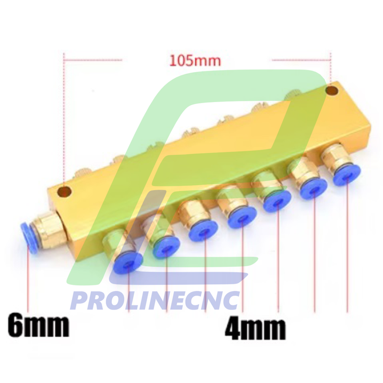 تقسیم روغن کاری قابل تنظیم فیتینگی 7 خانه برند Mash