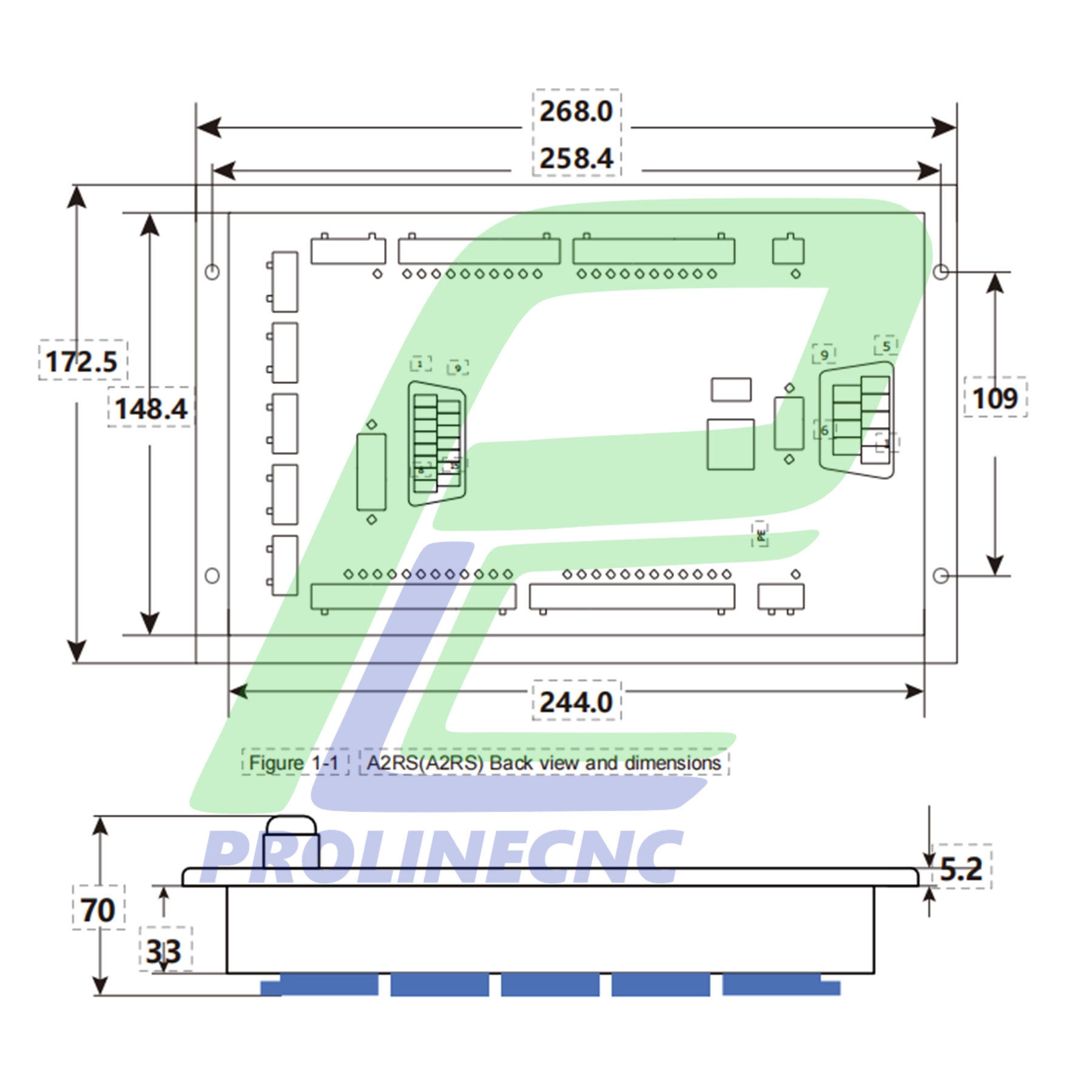 صفحه نمایش کنترلر سه محور سی ان سی Controller 3Axis CNC مدل A2RS مستقل و بدون نیاز به PLC