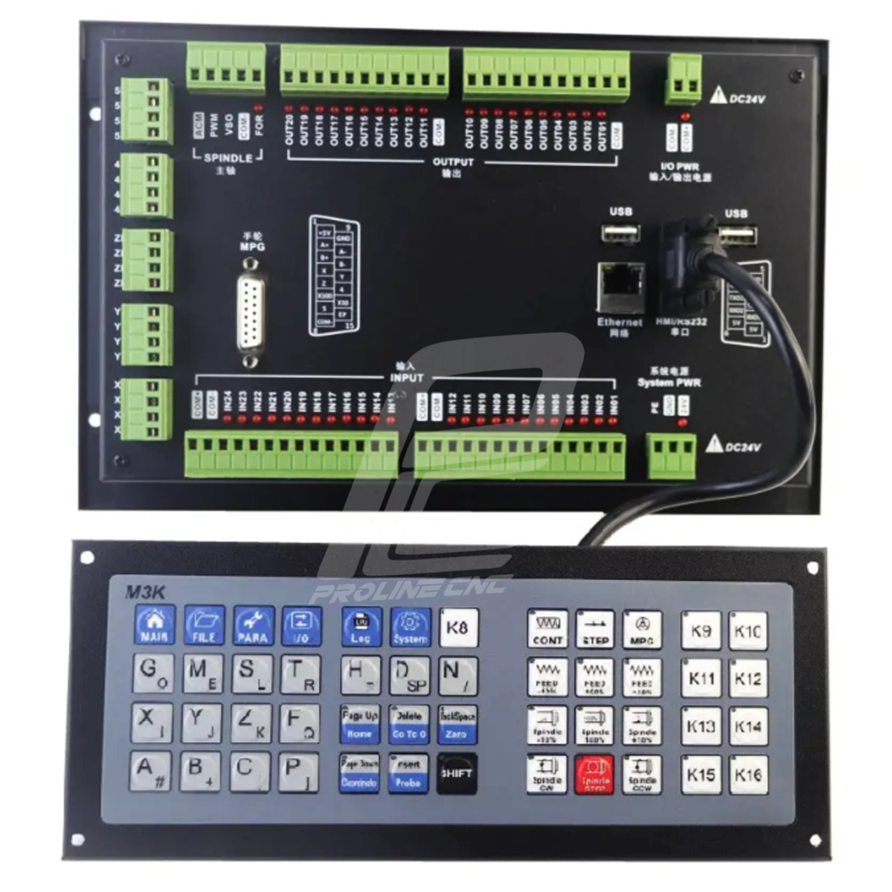 صفحه کلید (کیبرد) صفحه نمایش کنترلر سی ان سی Controller CNC A2RS و Controller A2R