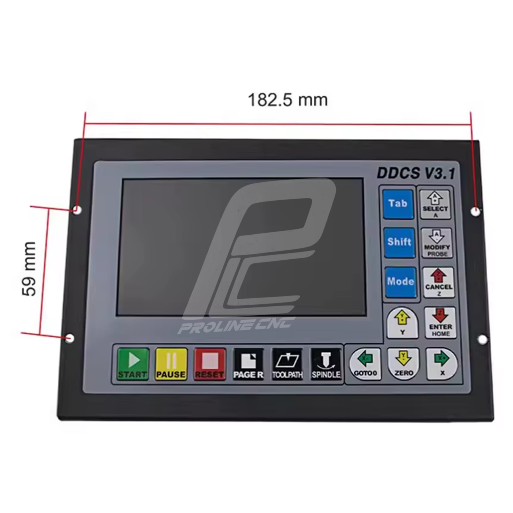 صفحه نمایش کنترلر سه محور سی ان سی Controller 3Axis CNC مدل A2R V3.1 مجهز به PLC