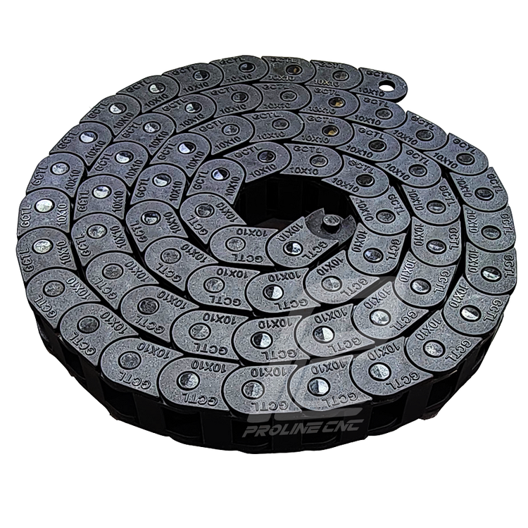 انرژی چین - انرژی گاید ابعاد داخلی 10×10 ابعاد خارجی 23×18 با شعاع خمش 18 میلیمتر برند GF رو باز