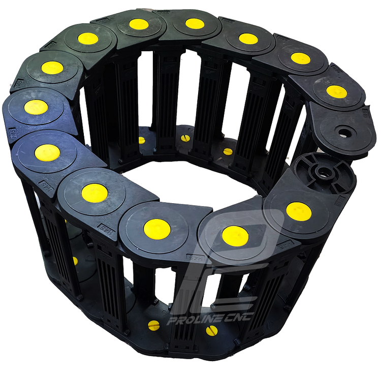 انرژی چین - انرژی گاید ابعاد داخلی 150×45 ابعاد خارجی 175×65 با شعاع خمش 150 میلیمتر برند GF رو باز