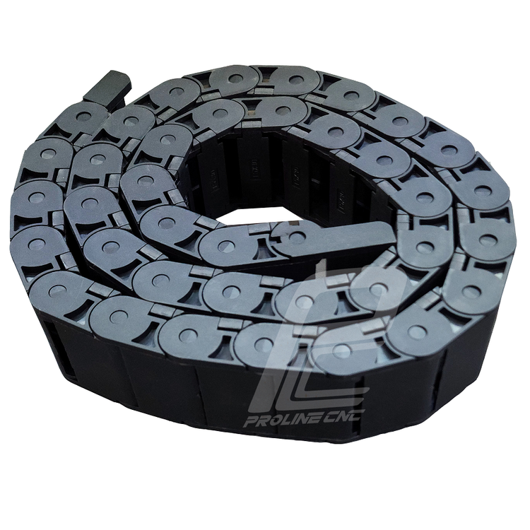 انرژی چین - انرژی گاید ابعاد داخلی 30×15 ابعاد خارجی 40×20 با شعاع خمش 38 میلیمتر برند GF رو باز