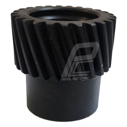 دنده مقابل مورب 25 دنده pinion rack2 مدول 2 نافی دار شفت 32