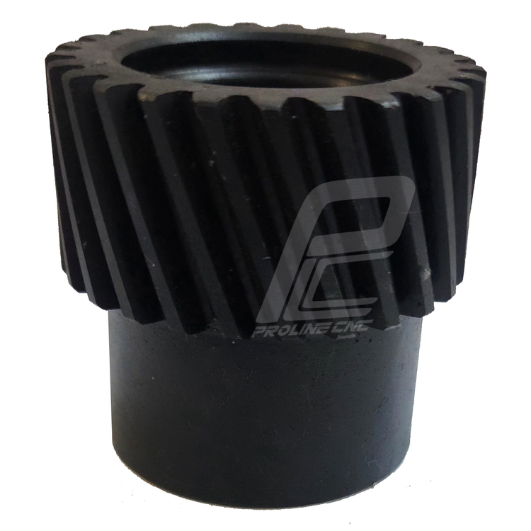 دنده مقابل مورب 25 دنده pinion rack2 مدول 2 نافی دار شفت 32