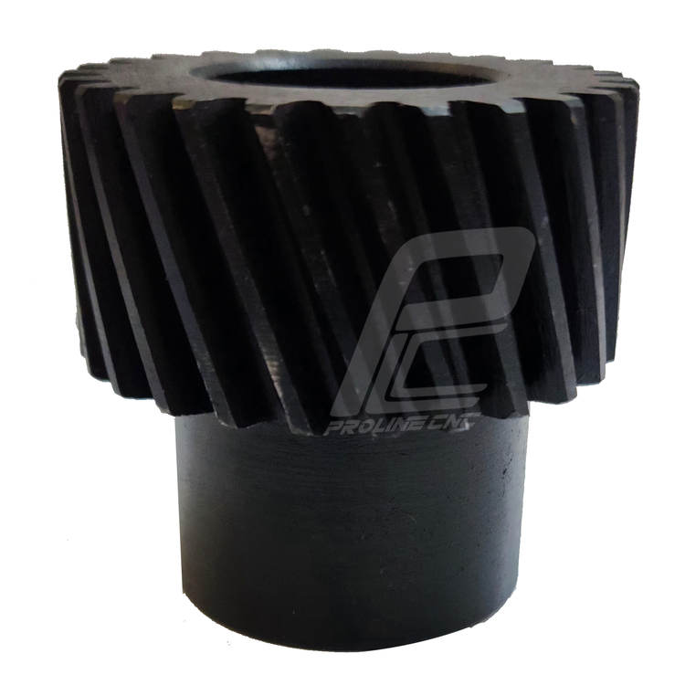 دنده مقابل مورب 25 دنده pinion rack2 مدول 2 نافی دار شفت 22